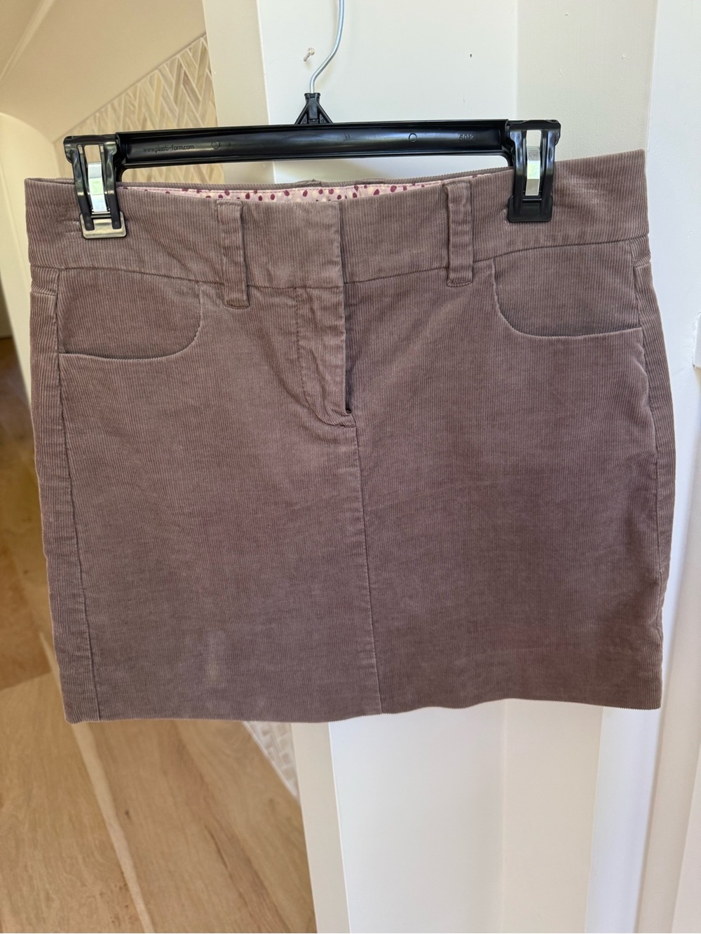 J.Crew Factory Corduroy Mini Skirt Brown Size 2 Stretch Fall NWT